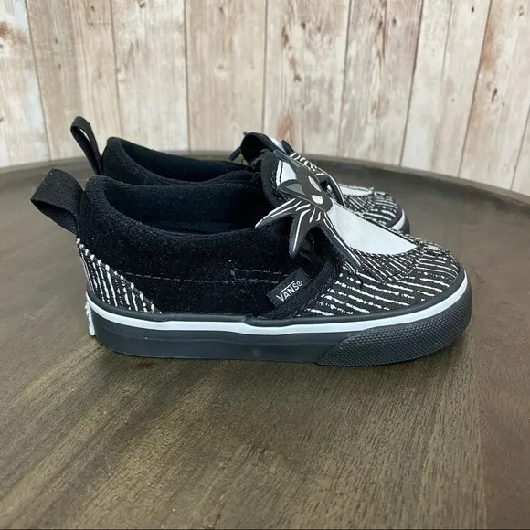 Vans x Disney the Nightmare Before Christmas Slip on V Sneaker Size 5.5 Toddler