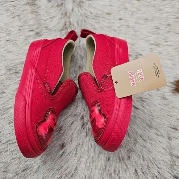 VANS x Haribo Gummy Bear Hook and Loop Slip-On Sneaker Toddler Kids Size 8.5 NEW