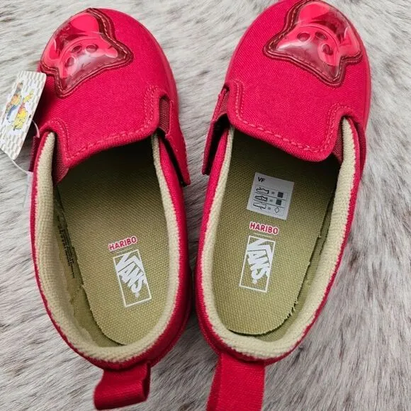 VANS x Haribo Gummy Bear Hook and Loop Slip-On Sneaker Toddler Kids Size 8.5 NEW