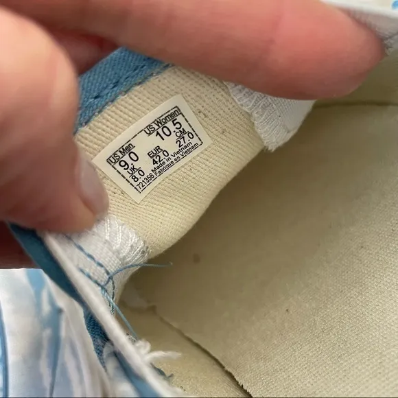 Vans x KXTH blue unicorn canvas slip on sneakers M 9‎ L 10.5