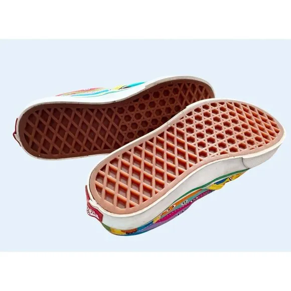 VANS x Sesame Street Youth Kids Slip On Canvas Sneakers Size 1