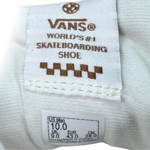 VANS Zahba Light Khaki Size 10 VN0007QQLKK Very Good Condition