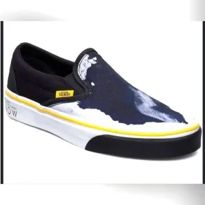 Vans National Geographic x Classic Slip-On 'Then Now Glacier,Mens sz 5.5/7Wms.
