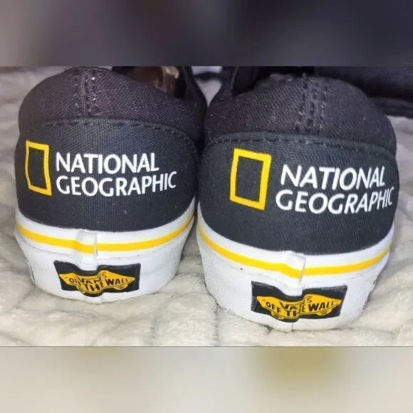 Vans National Geographic x Classic Slip-On 'Then Now Glacier,Mens sz 5.5/7Wms.