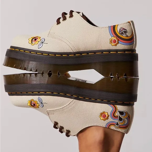 Vegan 1461 Quad Retro Oxfords