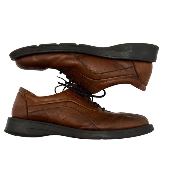 VENTURINI Men's Chivas Brown Leather Lace Up Oxfords