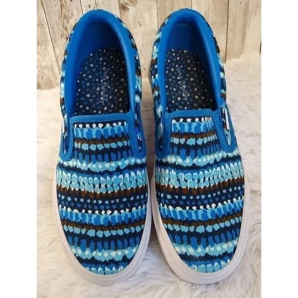 VERA BRADLEY Canvas Slip Ons/Sneakers Size 7.5