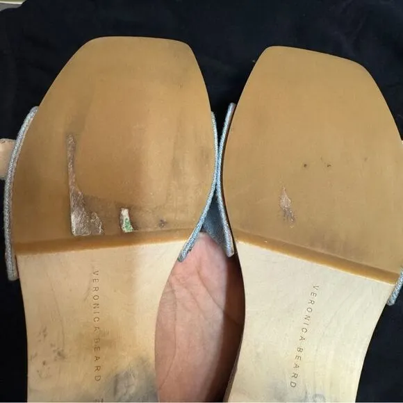 VERONICA BEARD Davina Denim Clog Slide‎ Sandal Size  NEW WITH TAG 7