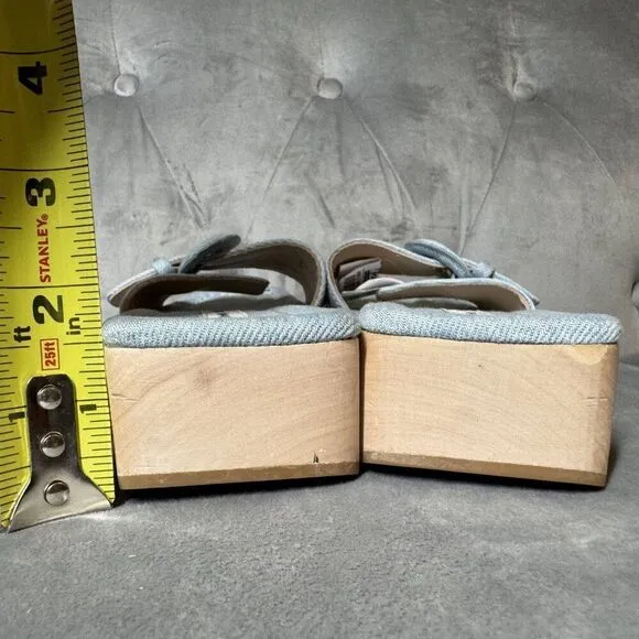 VERONICA BEARD Davina Denim Clog Slide‎ Sandal Size  NEW WITH TAG 7