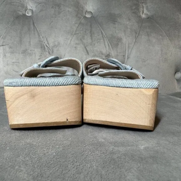 VERONICA BEARD Davina Denim Clog Slide‎ Sandal Size  NEW WITH TAG 7