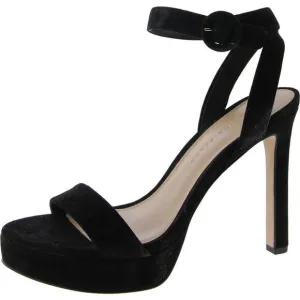 Veronica Beard Womens Darcelle Black Stiletto Open Toe Ankle Strap Heels NWOB