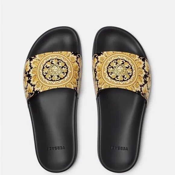 VERSACE Baroque Istante Medusa Slides