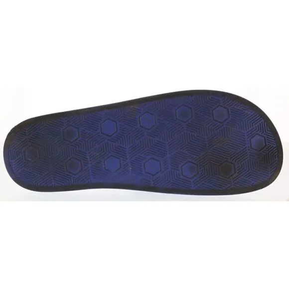 Versace Jeans Couture Electric Blue Baroque Signature Print  Pool Slide