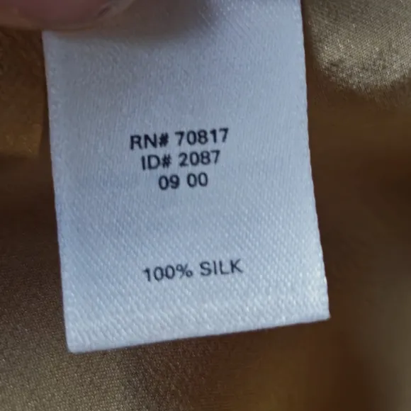 Victoria's Secret Silk Nightgown Slip Bronze Size Medium