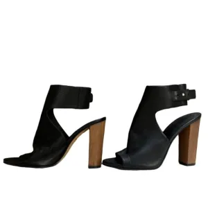 Vince Black Open Toe Heels with ankle strap Women’s size 9.5M