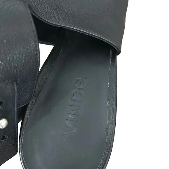 Vince Black Open Toe Heels with ankle strap Women’s size 9.5M