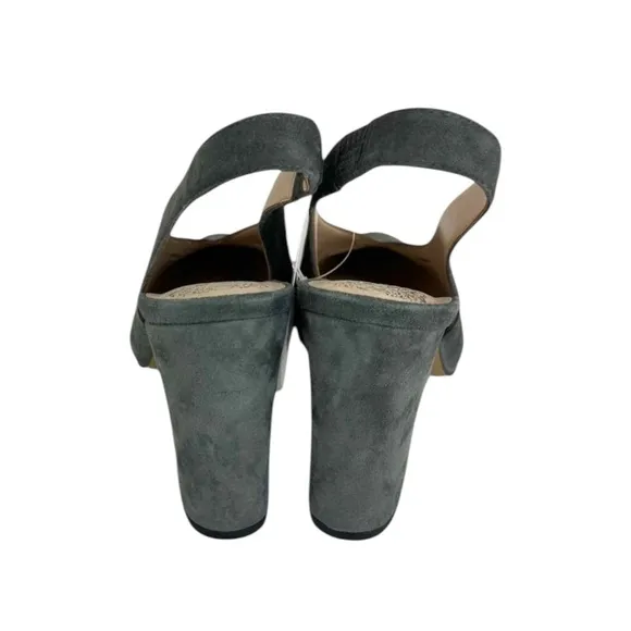 VINCE CAMUTO Gray Suede Tashinta Slingback Heels Size 8