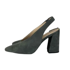 VINCE CAMUTO Gray Suede Tashinta Slingback Heels Size 8