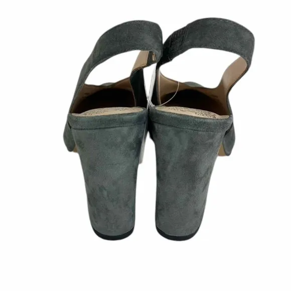 VINCE CAMUTO Gray Suede Tashinta Slingback Heels Size 8