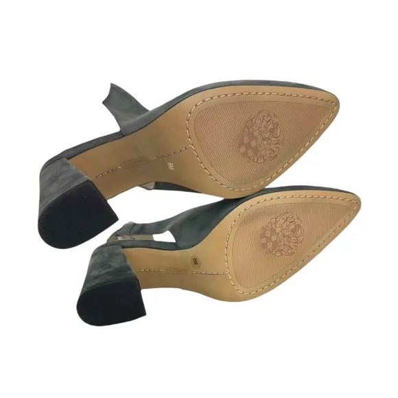 VINCE CAMUTO Gray Suede Tashinta Slingback Heels Size 8