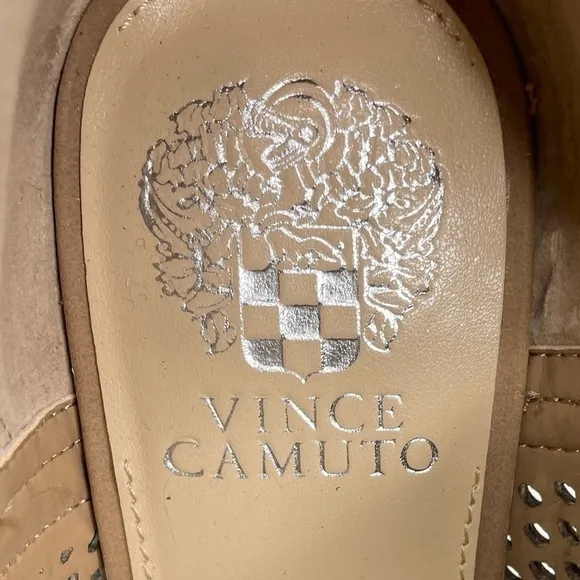 Vince Camuto Katnina Women’s Tan Leather Open Toe Booties