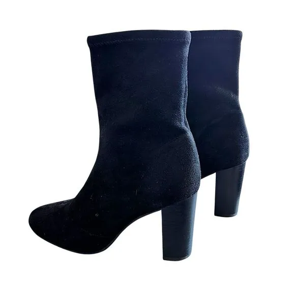 Vince Camuto Sendra Womens Black Suede Thick Heel Booties - Size 7  ***Item: S61