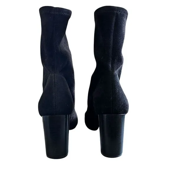Vince Camuto Sendra Womens Black Suede Thick Heel Booties - Size 7  ***Item: S61