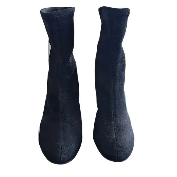 Vince Camuto Sendra Womens Black Suede Thick Heel Booties - Size 7  ***Item: S61