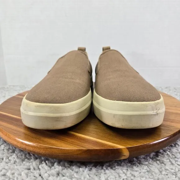 Vince Carson Flint Brown Canvas Daily Slip On Casual Sneaker Trainer Mens 10.5 M