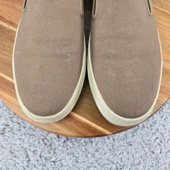 Vince Carson Flint Brown Canvas Daily Slip On Casual Sneaker Trainer Mens 10.5 M