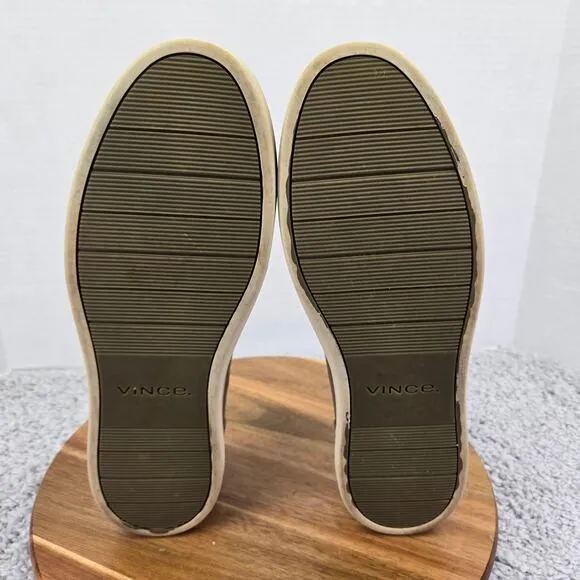 Vince Carson Flint Brown Canvas Daily Slip On Casual Sneaker Trainer Mens 10.5 M