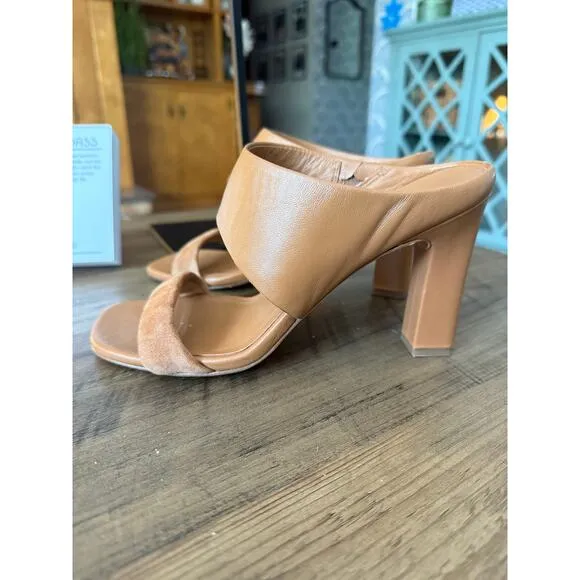 Vince Quinn Leather and Suede Heels