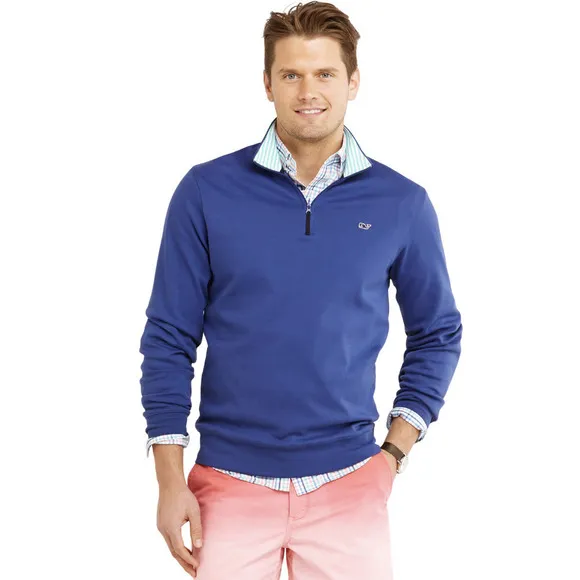 Vineyard Vines Men's Great Bay Jersey 1/4 Zip Pullover