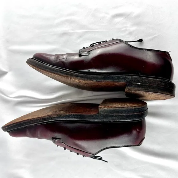 Vintage 70s/80s Florsheim Imperial 9.5C Oxblood Leather Oxford USA Goodyear Welt