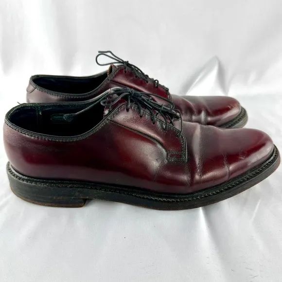 Vintage 70s/80s Florsheim Imperial 9.5C Oxblood Leather Oxford USA Goodyear Welt