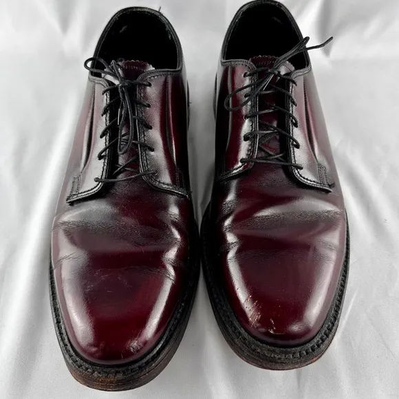 Vintage 70s/80s Florsheim Imperial 9.5C Oxblood Leather Oxford USA Goodyear Welt