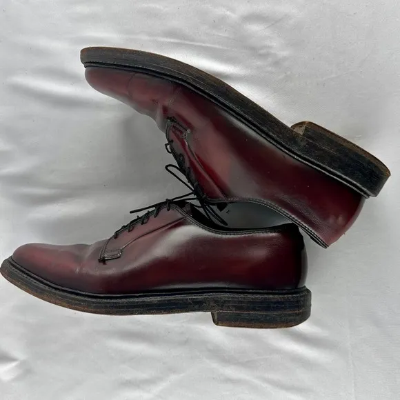 Vintage 70s/80s Florsheim Imperial 9.5C Oxblood Leather Oxford USA Goodyear Welt