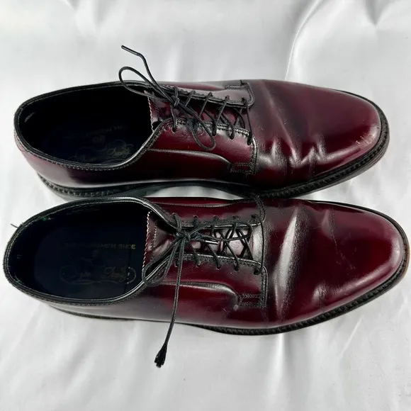 Vintage 70s/80s Florsheim Imperial 9.5C Oxblood Leather Oxford USA Goodyear Welt