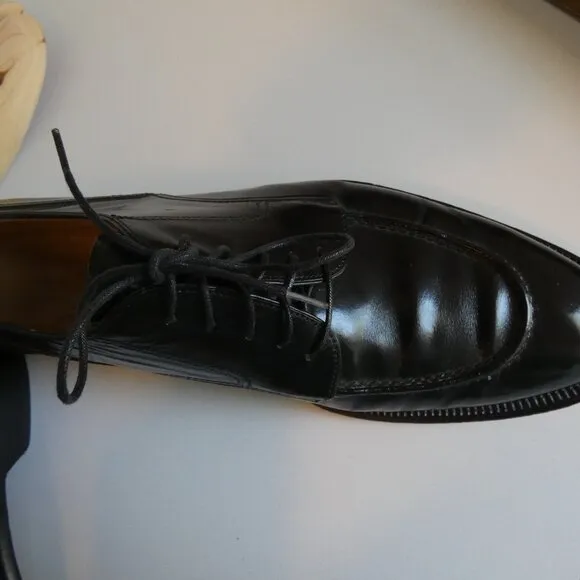 Vintage 80s Bruno Magli Leather Made In Italy Shoes Size 11 w/Cedar Shoe Trees
