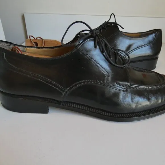 Vintage 80s Bruno Magli Leather Made In Italy Shoes Size 11 w/Cedar Shoe Trees