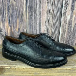 Vintage Allen Edmonds Black Leather Mac Neils Oxfords Shoes- Size 11 A