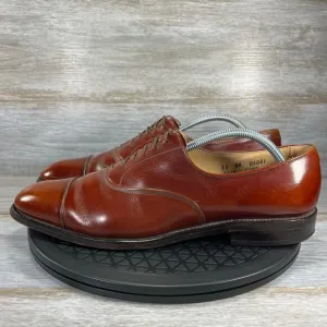 Vintage Allen Edmonds Men’s Park Avenue Brown Leather Oxfords Size 11 AA