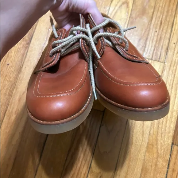 Vintage Brown Mens  Leather Sunbacker 70s Dress Shoes 10.5 Oxfords