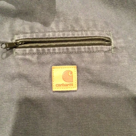 Vintage Carhartt dark blue Detroit blanket linked jacket