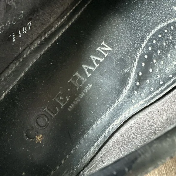 Vintage Cole Haan Men's Kiltie Loafer Size 10 D Genuine American Handsewn Black