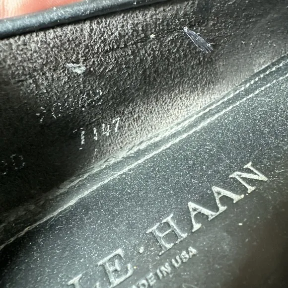 Vintage Cole Haan Men's Kiltie Loafer Size 10 D Genuine American Handsewn Black