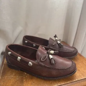 Vintage Cole Haan Womens Size 6.5 M Tassel Leather Slip-On Loafer Career Preppy