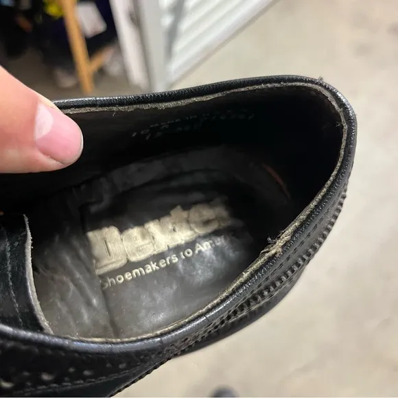 Vintage Dexter Black Brogue Oxfords (10E) (Made in USA 🇺🇸)