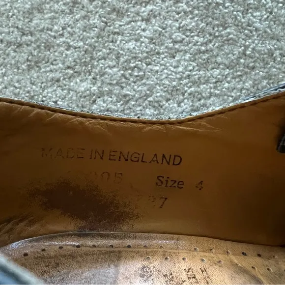 Vintage Dr. Martens 1461 Black Leather Oxfords Made in England UK 4/ US 6