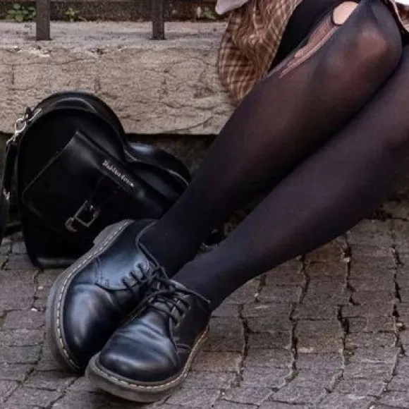 Vintage Dr. Martens 1461 Black Leather Oxfords Made in England UK 4/ US 6
